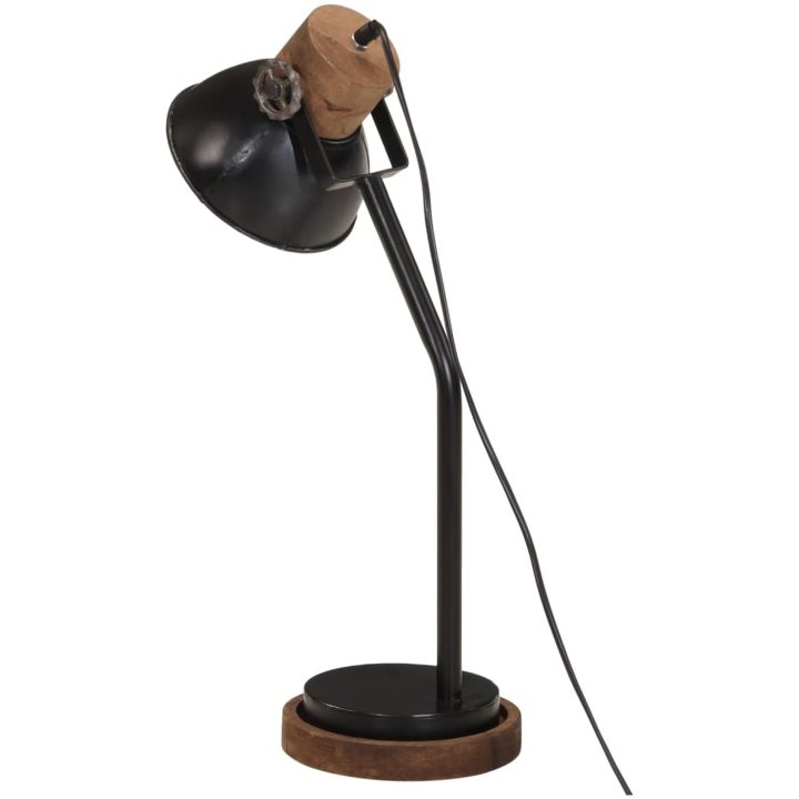 Skrivbordslampa 25 W svart 18x18x60 cm E27 vidaXL – bild 5