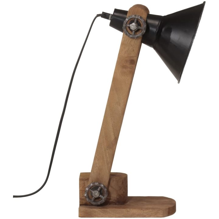 Skrivbordslampa 25 W svart 23x13x52 cm E27 vidaXL 23 x 23 x 52 cm – bild 4