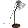 Skrivbordslampa 25 W vintage silver 18x18x60 cm E27 vidaXL – miniatyr 2