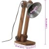 Skrivbordslampa 25W vintage silver 23x13x52 cm E27 vidaXL 23 x 23 x 52 cm – miniatyr 11