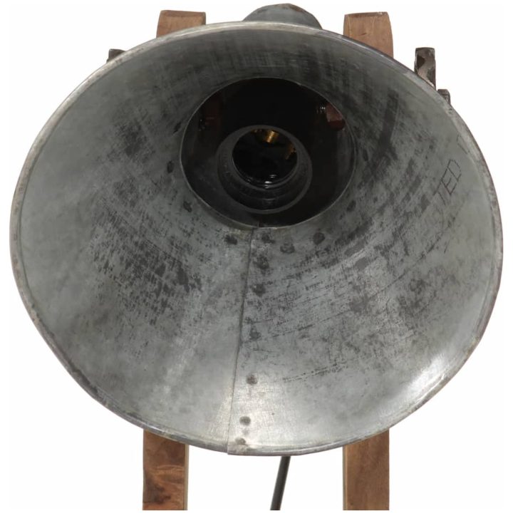 Skrivbordslampa 25W vintage silver 23x13x52 cm E27 vidaXL 23 x 23 x 52 cm – bild 6