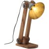 Skrivbordslampa 25W vintage silver 23x13x52 cm E27 vidaXL 23 x 23 x 52 cm – miniatyr 1