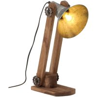 Skrivbordslampa 25W vintage silver 23x13x52 cm E27 vidaXL