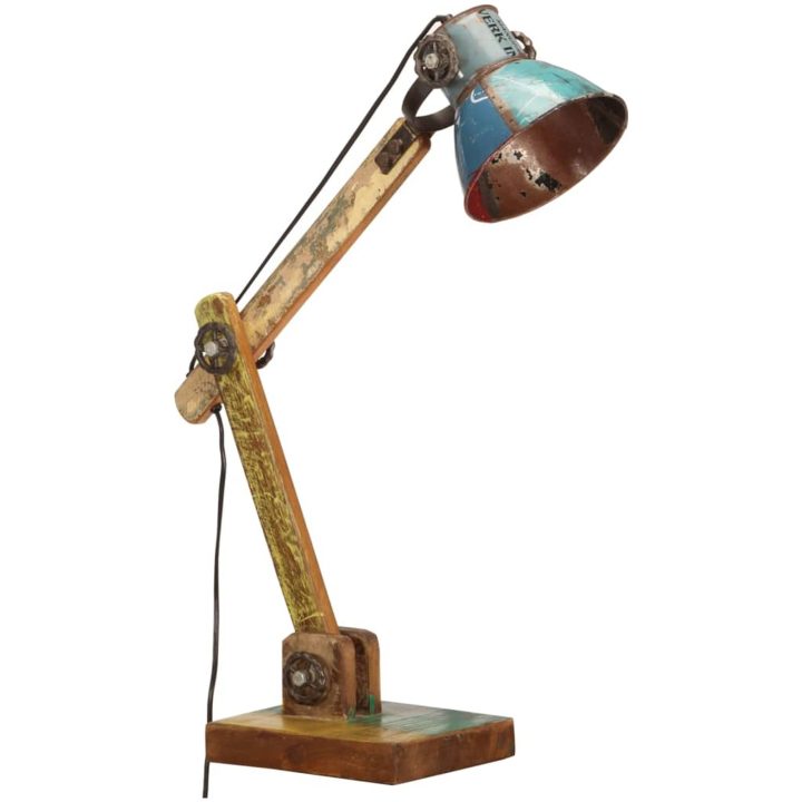 Skrivbordslampa industriell Flerfärgad rund 23x18x95 cm E27 vidaXL – bild 2