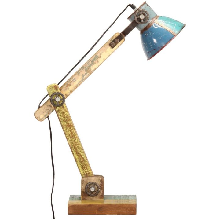 Skrivbordslampa industriell Flerfärgad rund 23x18x95 cm E27 vidaXL – bild 4