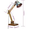 Skrivbordslampa industriell Flerfärgad rund 23x18x95 cm E27 vidaXL – miniatyr 10