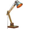 Skrivbordslampa industriell Flerfärgad rund 23x18x95 cm E27 vidaXL – miniatyr 1