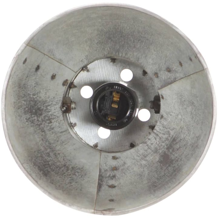 Skrivbordslampa industriell silver rund 58x18x90 cm E27 vidaXL – bild 5