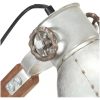 Skrivbordslampa industriell silver rund 58x18x90 cm E27 vidaXL – miniatyr 6