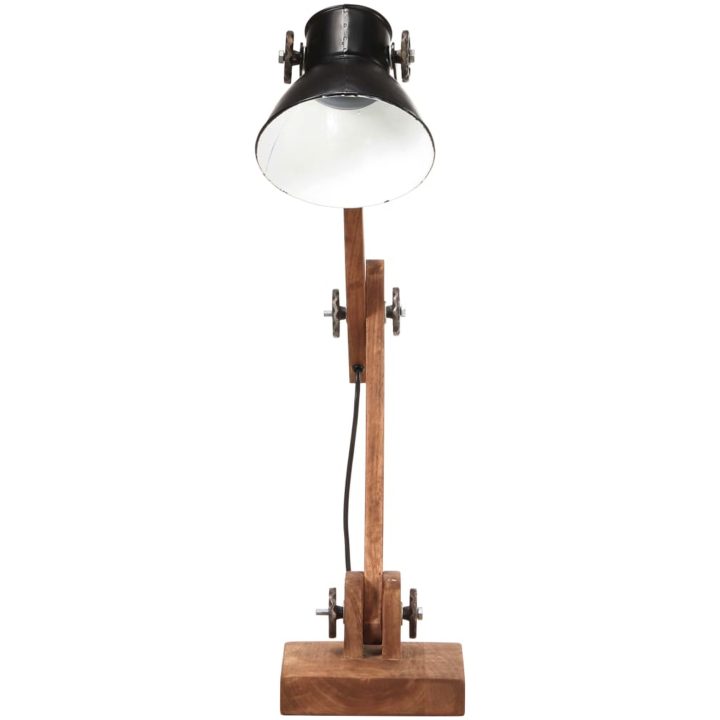 Skrivbordslampa industriell svart rund 58x18x90 cm E27 vidaXL – bild 3