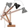 Skrivbordslampa industriell svart rund 58x18x90 cm E27 vidaXL – miniatyr 10