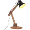 Skrivbordslampa industriell svart rund 58x18x90 cm E27 vidaXL – miniatyr 1