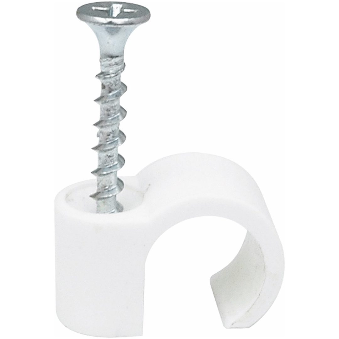 Skruvclips, Vit, ⌀8-12 mm, 3,9x32 mm, 10 st MALMBERGS
