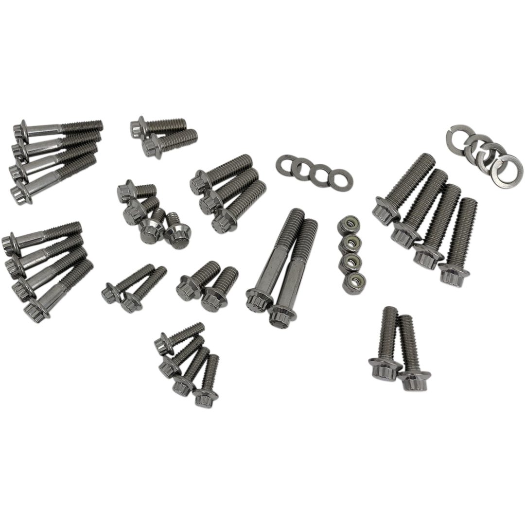 Skruvkit 12-Point Chassis Trim Rostfritt Stål Polerad FEULING PARTS