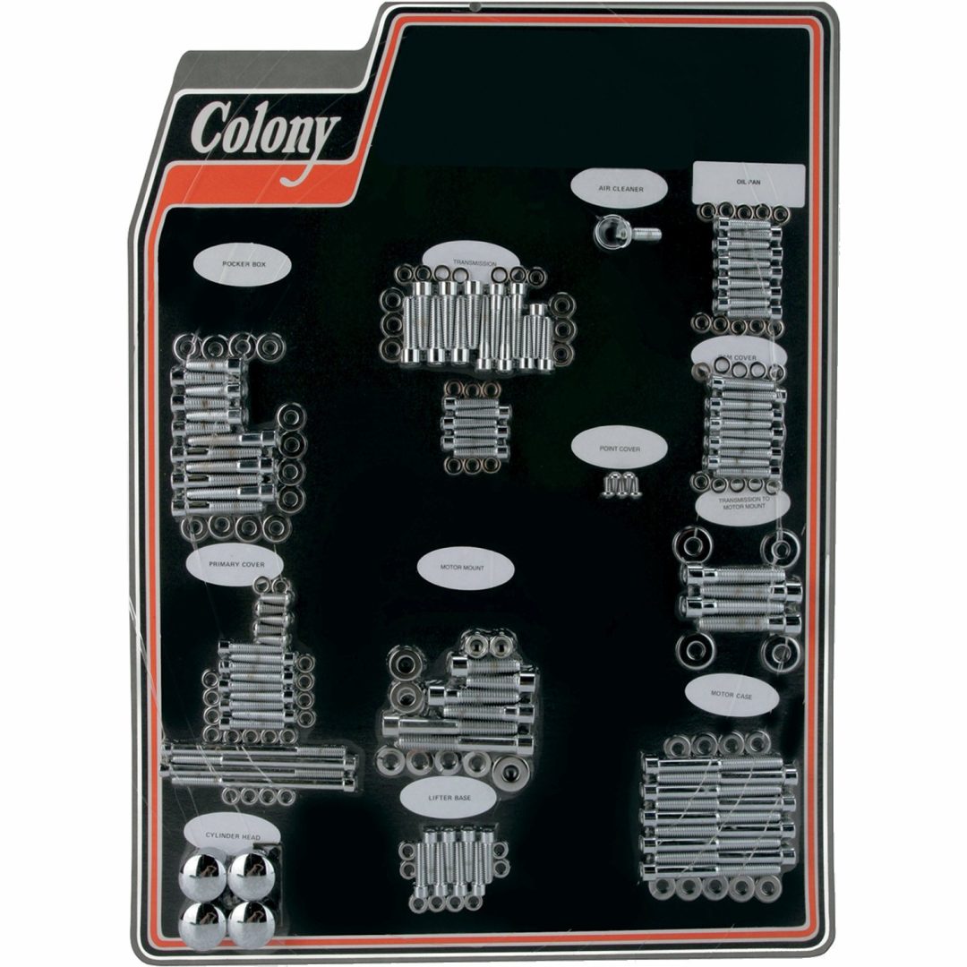 Skruvkit Allen Motor Polerad Silver COLONY