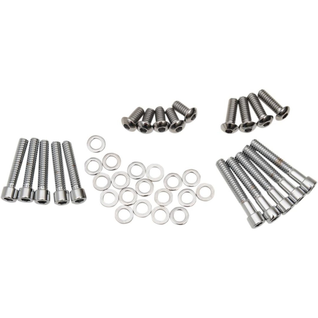 Skruvkit Primärkåpa Krom Polerad Silver COLONY