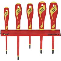Skruvmejselsats 1000 Volt med väggställ WRMDV05N Teng Tools