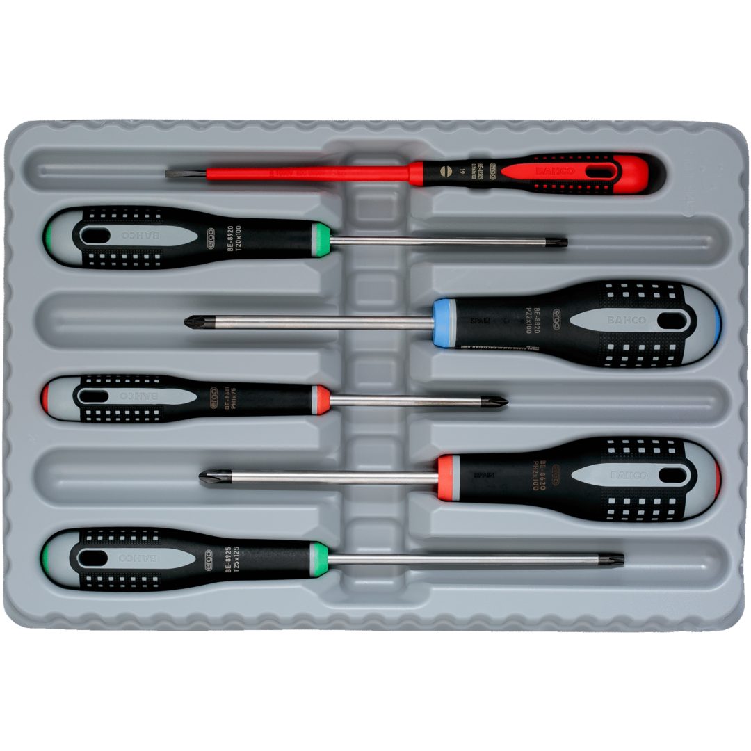 Skruvmejselsats Ergo BAHCO 6 Delar PH/PZ/SP/TORX – bild 2