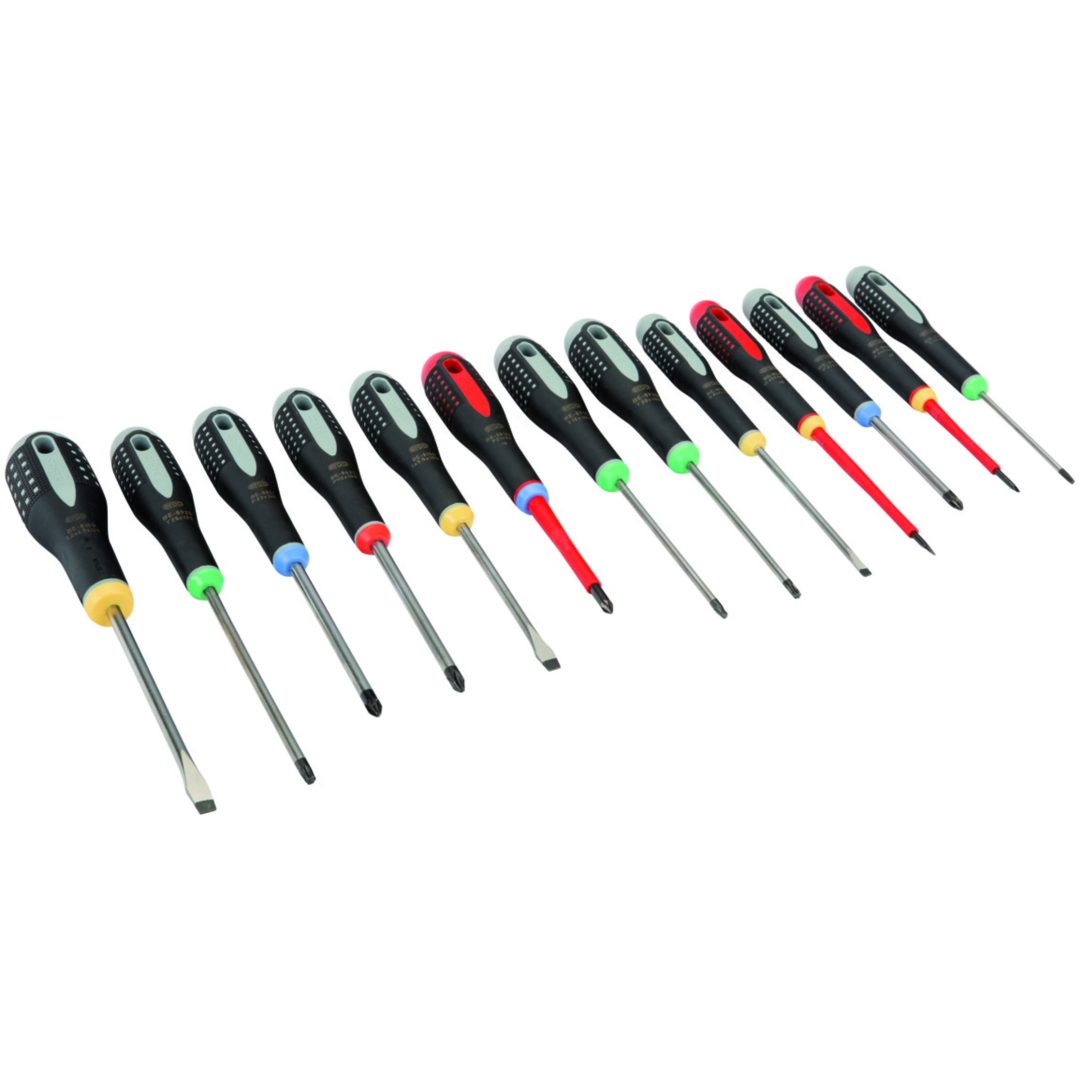 Skruvmejselsats Ergo XXL BAHCO 13 Delar PH/PZ/SP/TORX