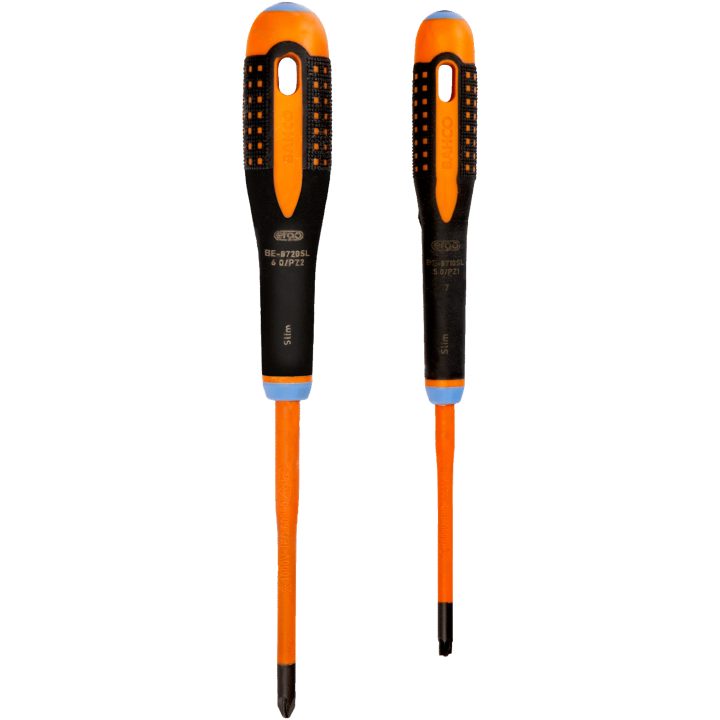 Skruvmejselset Ergo Isolerad 1000V/Slim 2-Pack BAHCO PZ1/PZ2/5-6 mm – bild 2
