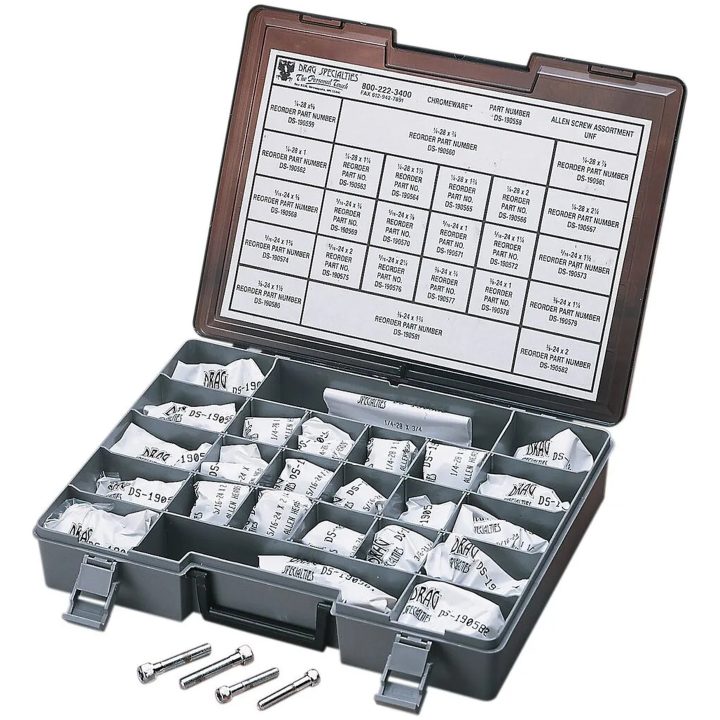 Skruvsats Fine-Thread Socket-Head Krom Silver DRAG SPECIALTIES – bild 2