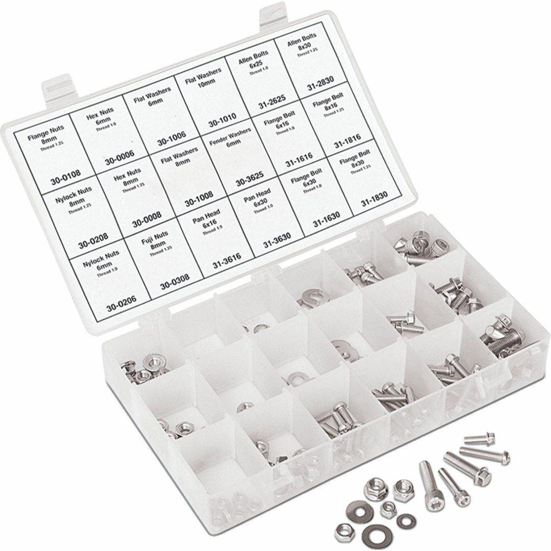 Skruvsats Metric 180 delar Silver MOTION PRO