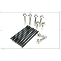 Skruvsats Motor 12-Point Rostfritt Stål Silver FEULING PARTS