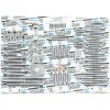Skruvsats Motor Komplett Krom Silver DRAG SPECIALTIES – miniatyr 2