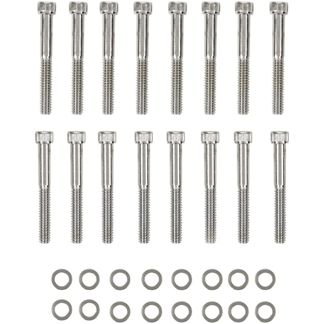 Skruvsats Primärkåpa Krom Silver DRAG SPECIALTIES