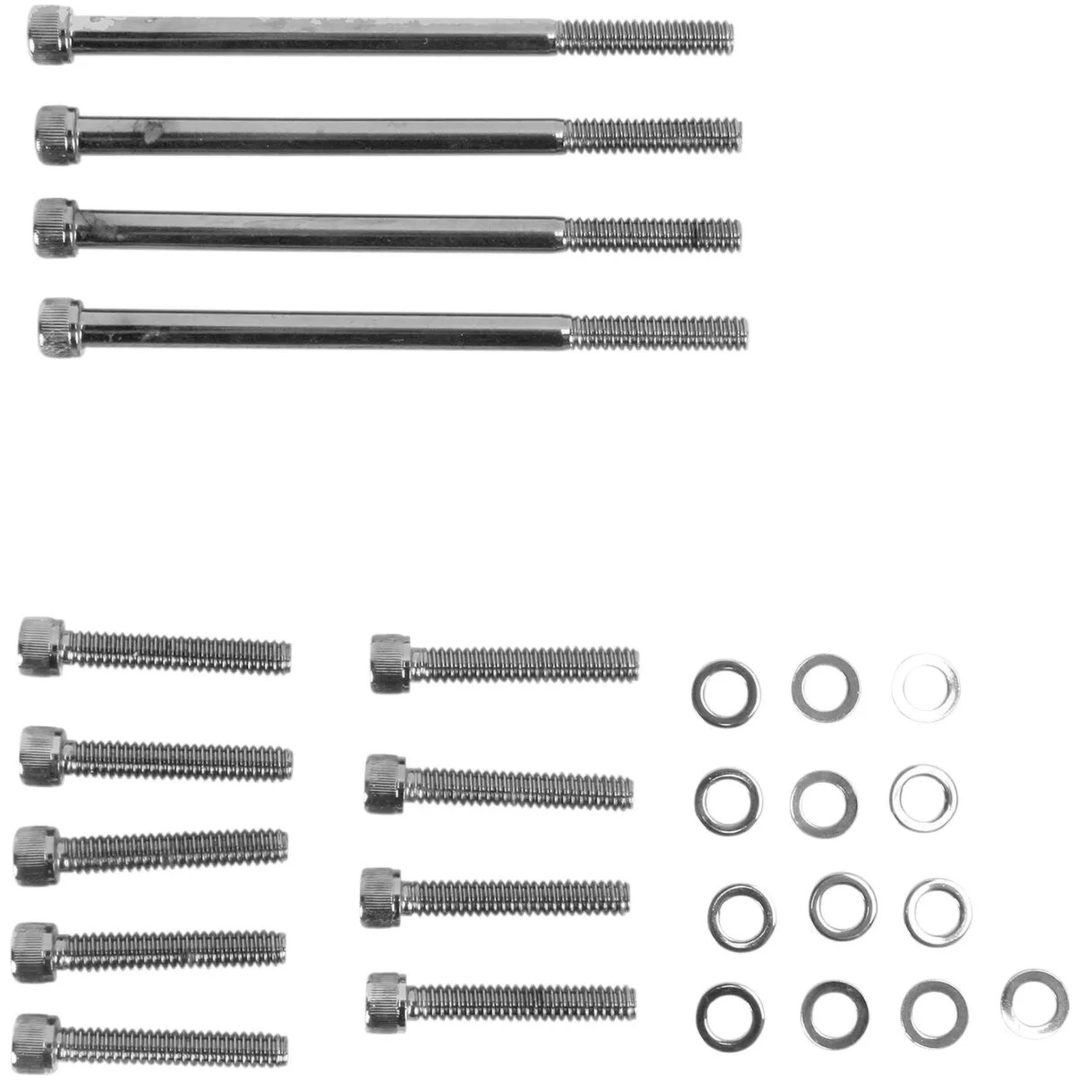 Skruvsats Primärkåpa Svart Krom DRAG SPECIALTIES – bild 2