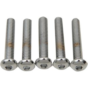 Skruvset Button Head Krom Polerad DRAG SPECIALTIES