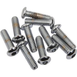 Skruvset Button Head Krom Polerad DRAG SPECIALTIES