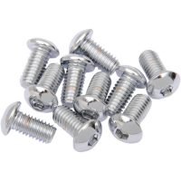 Skruvset Button Head Krom Polerad DRAG SPECIALTIES
