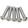 Skruvset Button Head Krom Polerad DRAG SPECIALTIES 5/16"-18 x 1 1/2" – miniatyr 1