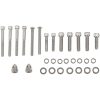 Skruvset Transmission End Cover och Bearing Support Plate Krom Silver DRAG SPECIALTIES – miniatyr 3