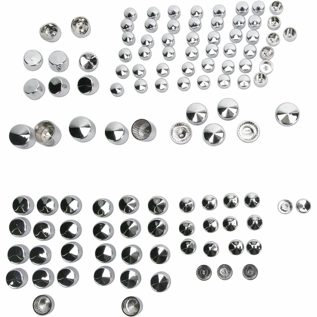 Skruvskyddskit Standard Krom Silver DRAG SPECIALTIES