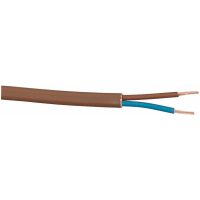 SKX (H03VVH2-F), 2x0,75 mm², Brun, 10 m, 300/300V MALMBERGS