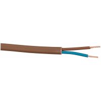 SKX (H03VVH2-F), 2x0,75 mm², Brun, B100, 300/300V MALMBERGS