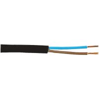 SKX (H03VVH2-F), 2x0,75 mm², Svart, 10 m, 300/300V MALMBERGS