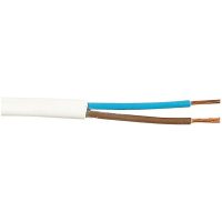 SKX (H03VVH2-F), 2x0,75 mm², Vit, B100, 300/300V MALMBERGS