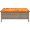 Skydd för parasollfot 70x70x25 cm konstrottning och akacia vidaXL – miniatyr 5