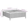 Skydd för parasollfot 70x70x25 cm konstrottning och akacia vidaXL – miniatyr 10