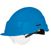 Skyddshjälm II oventilerad med inbyggt visir IRIS
