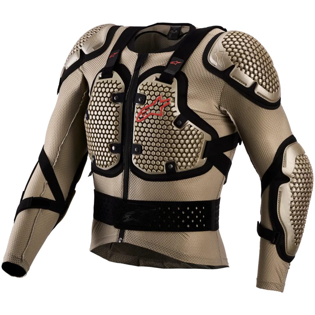 Skyddsjacka Bionic Action V3 Textil Aluminium Svart Neonröd Alpinestars s
