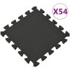 Skyddsmatta 54 st 4,86 ㎡ EVA-skum svart vidaXL 4.86 m² – miniatyr 1
