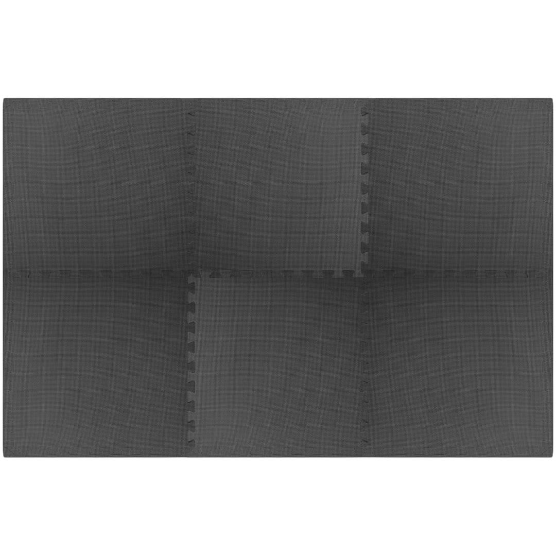 Skyddsmatta 6 st 2,16 ㎡ EVA-skum svart vidaXL 2.16 m² – bild 2