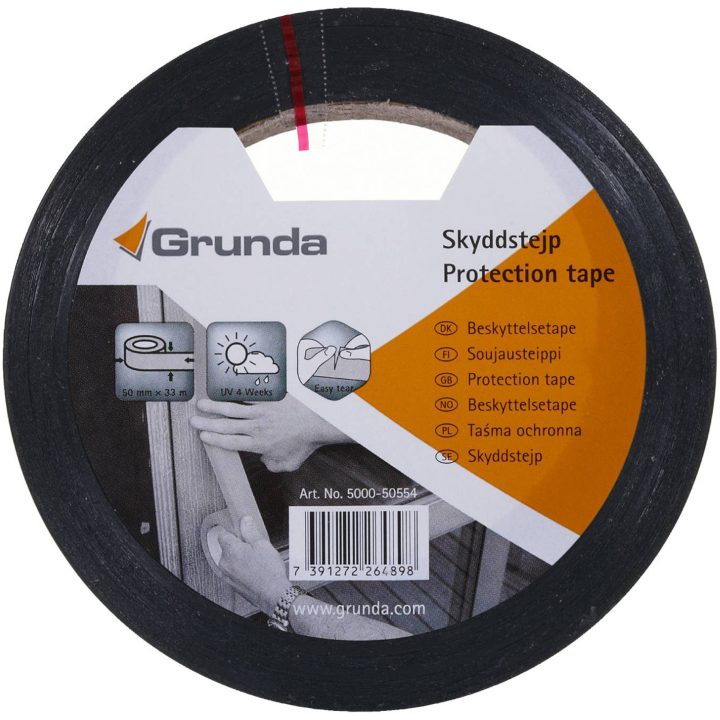 Skyddstejp Grunda TEJP BYGG UV 50MMX33M GUL – bild 2