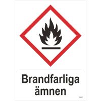 SKYLT BRANDF ÄMN PLA 210X297MM