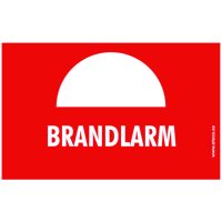 SKYLT BRANDLARM210x150 RÖD