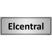 SKYLT ELCENTRAL ALUMI 225X80MM
